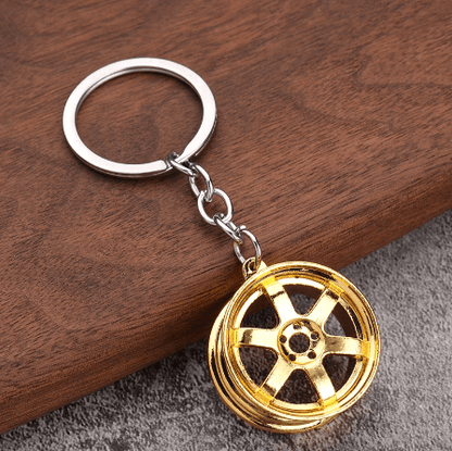 Wheel Rim Model Keychain