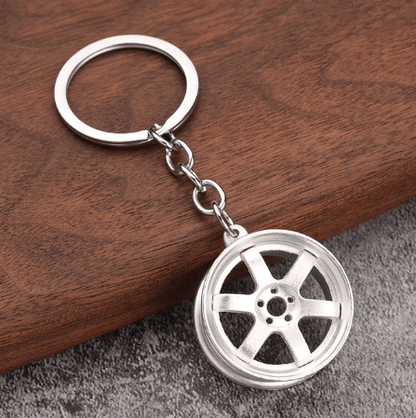 Wheel Rim Model Keychain