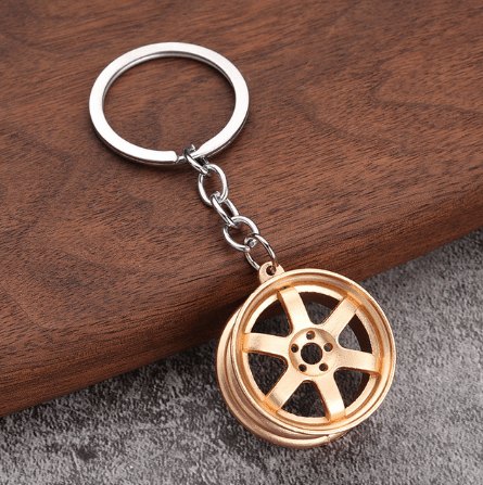 Wheel Rim Model Keychain