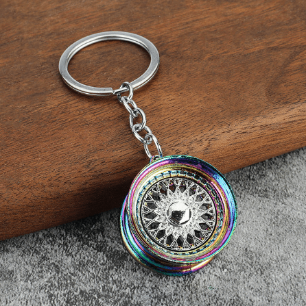 Wheel Rim Model Keychain