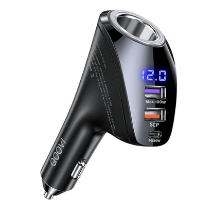 Car Charger with Socket Extension