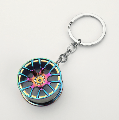 Wheel Rim Model Keychain