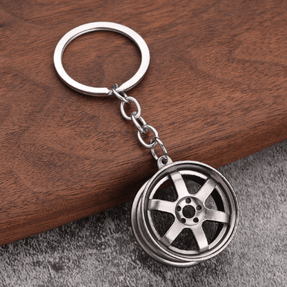 Wheel Rim Model Keychain